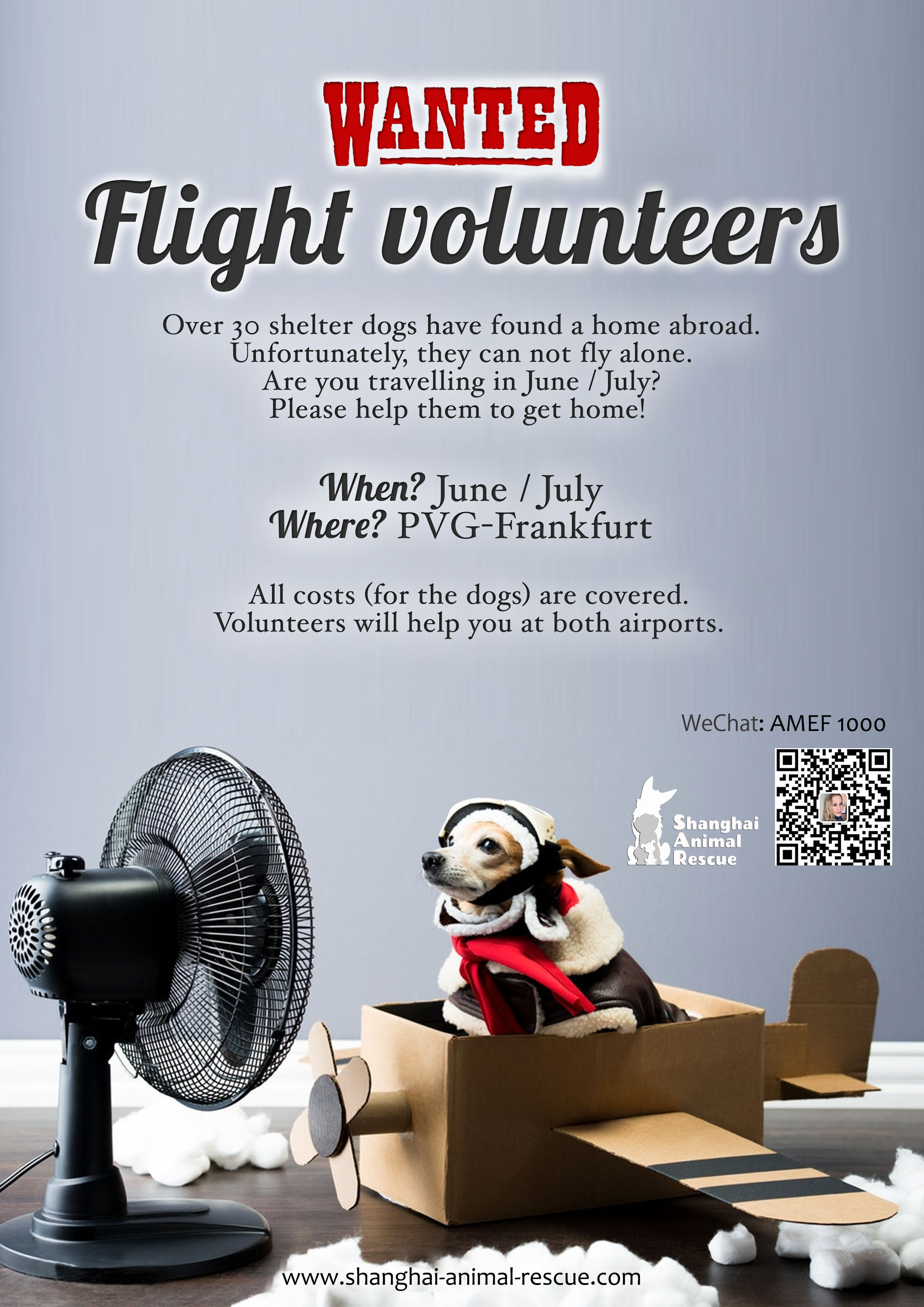 wanted: flightvolunteers